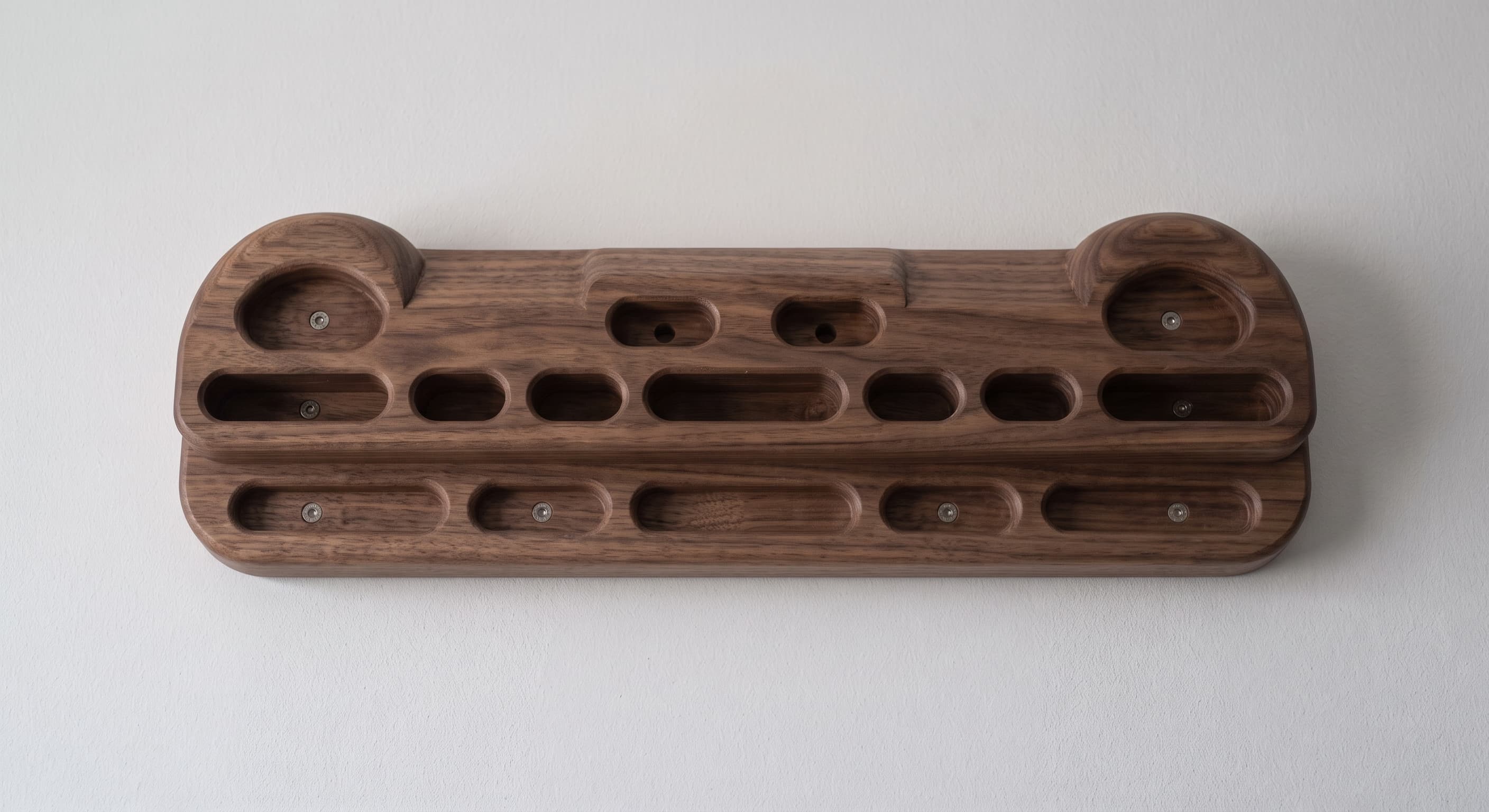 Walnut hangboard